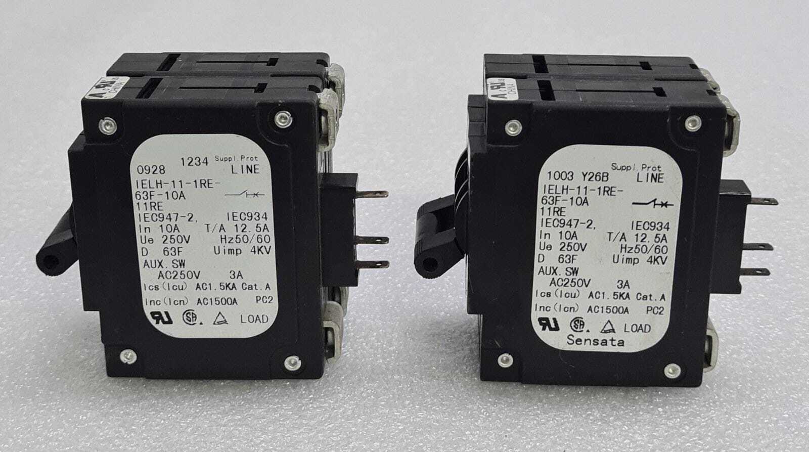 [LOT OF 2] Airpax IELH-11-1RE-63F-10A 11RE Circuit Breaker