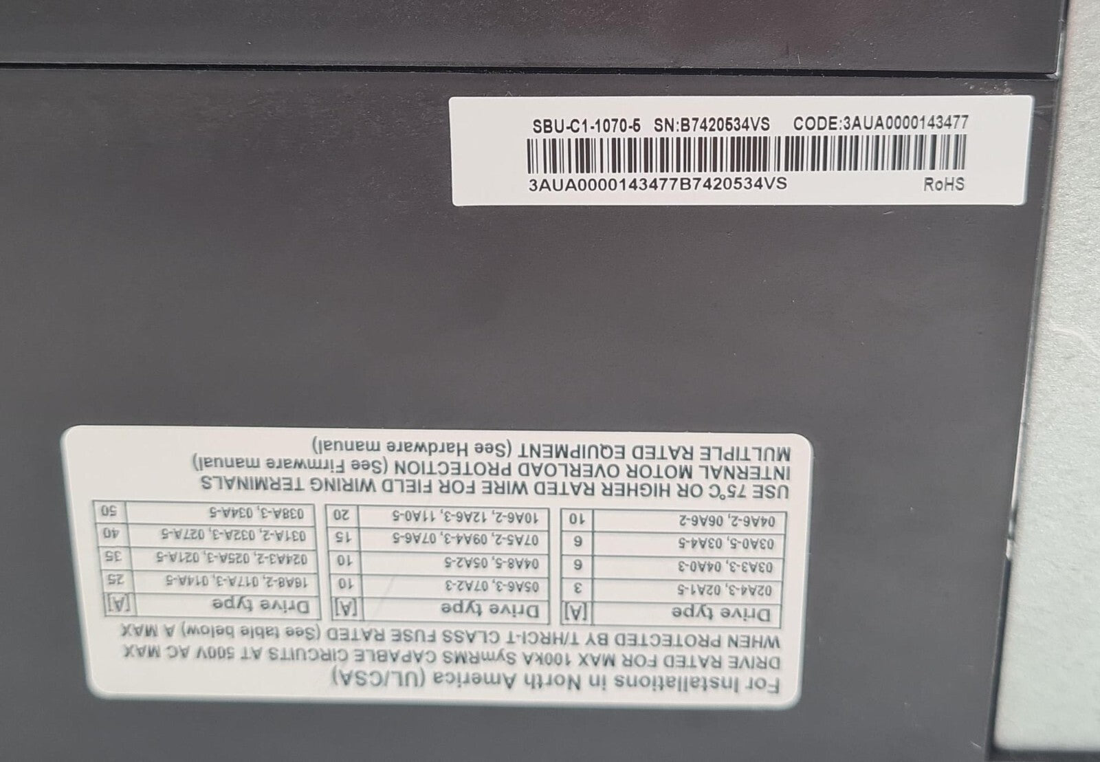 NEW - ABB ACS880-01-12A6-3+E200 3AUA0000135128 FREQUENCY CONVERTER
