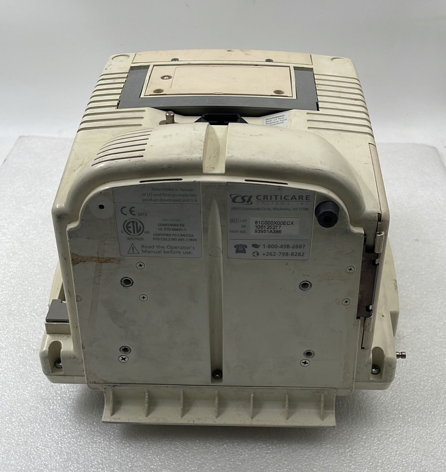 CSI Criticare Systems CSI8100 Monitor **AS IS