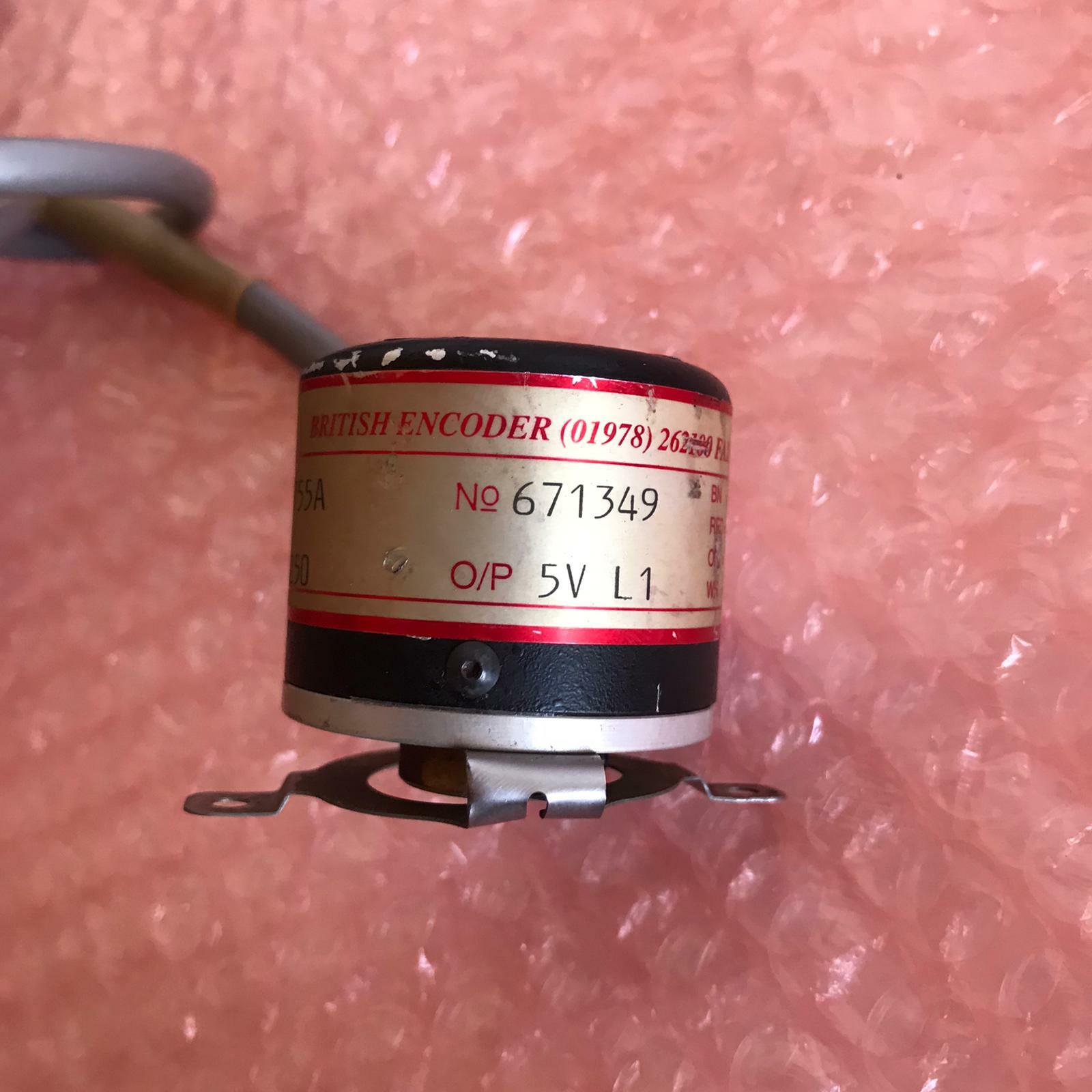 BRITISH ENCODERS Model 755A 38mm High Precision Hollow Blind Bore 1250PPR 5V L1