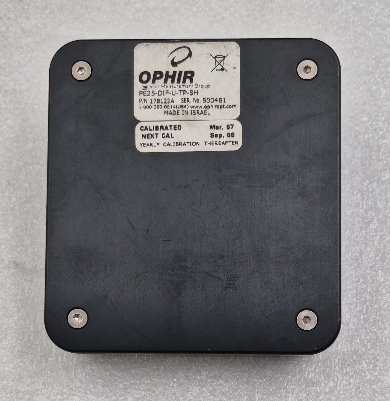 OPHIR PE25-DIF-U-TP-SH 178122A High Energy Pyroelectric Sensor