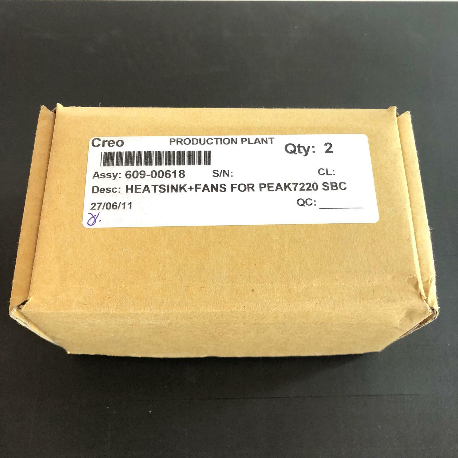 CREO PEAK7220VL2G(LF) PEAK-7220 SBC Heatsink & Fans for Nexcom *Pair*