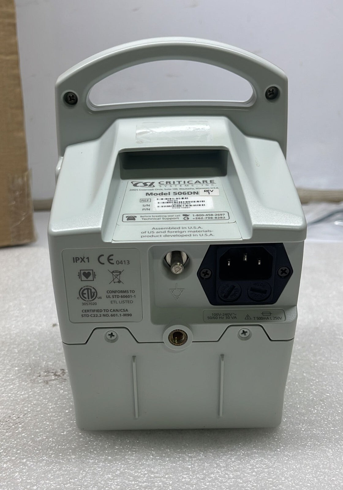 CSI Criticare Systems ComfortCuff 506DN eQuality Monitor 93987A001