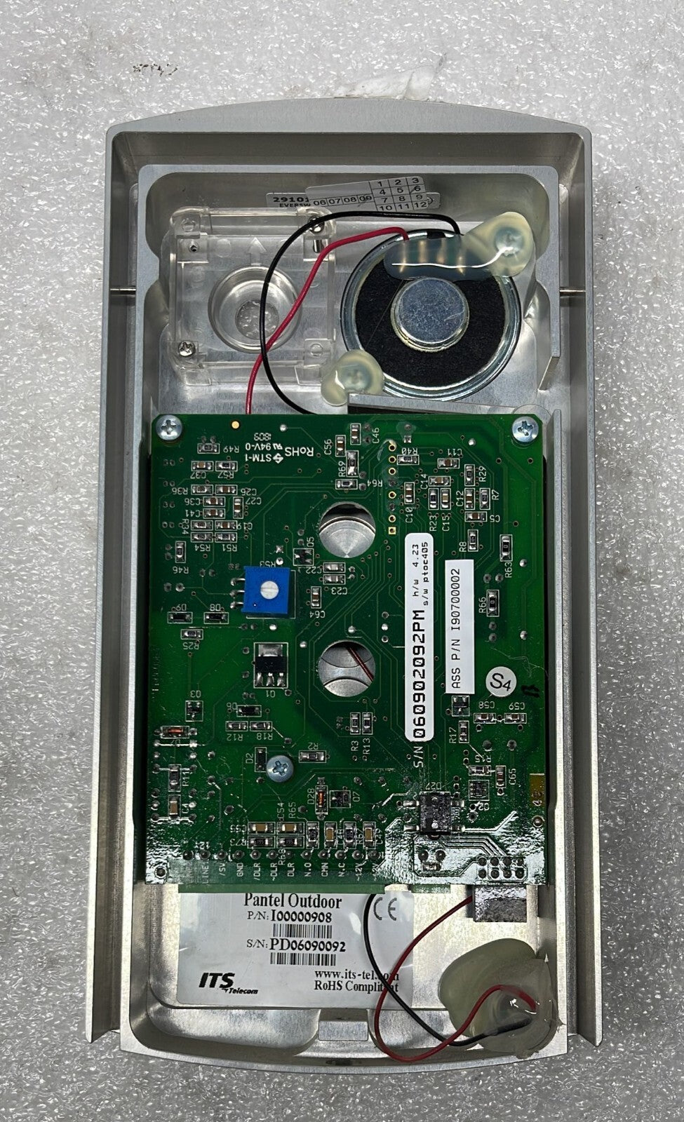 ITS Telecom Pantel Outdoor I00000908 Phone Single Button