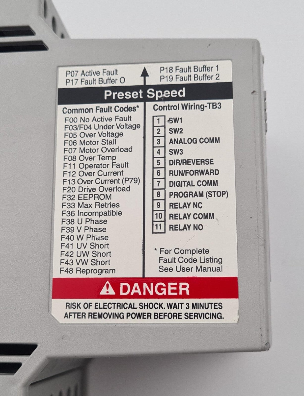 Allen-Bradley 160S-AA04NPS1 SERIES C Speed Drive converter 0.75KW 1HP