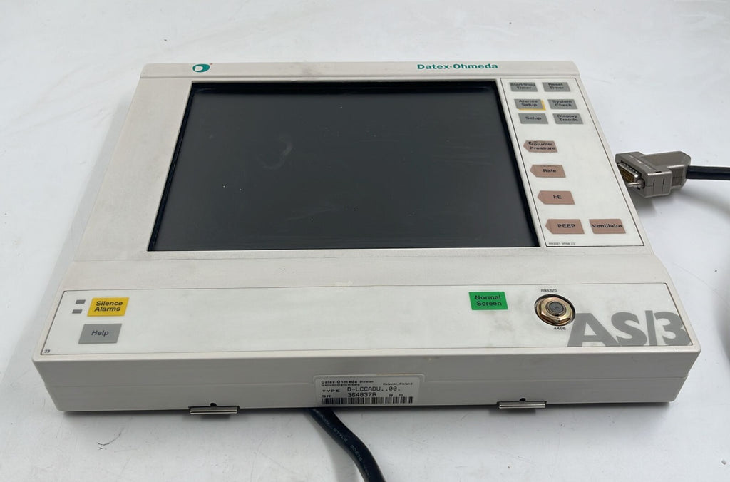 Datex-ohmeda AS/3 Monitor D-LCCADU..00. **AS IS