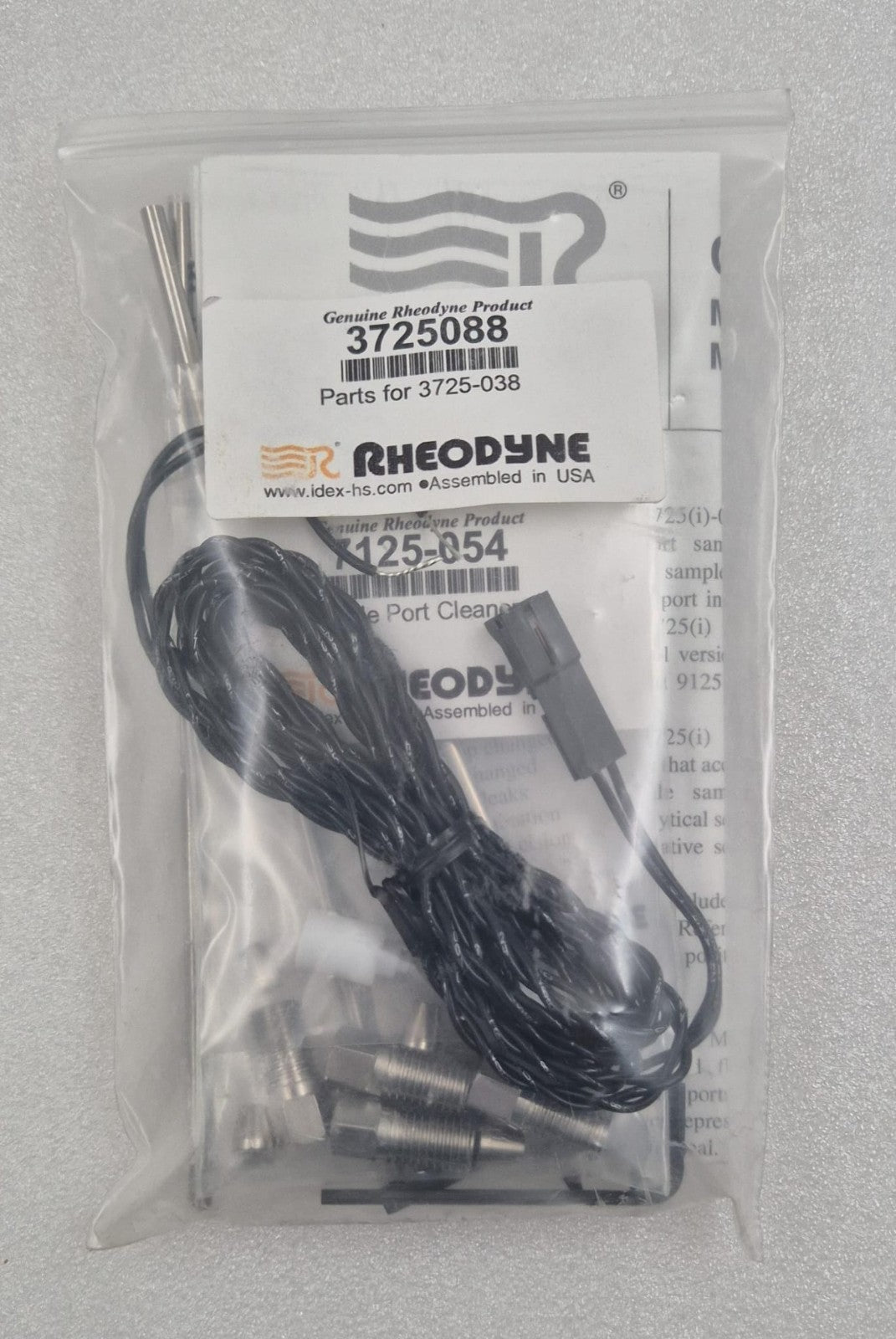 RHEODYNE 3725088 parts kit packaging with injector components