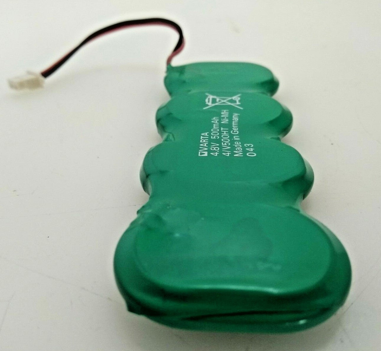 [LOT 2] Varta 4.8V 500mAh 4/V500HT Ni-MH Battery Cell Rechargeable W/ Connector