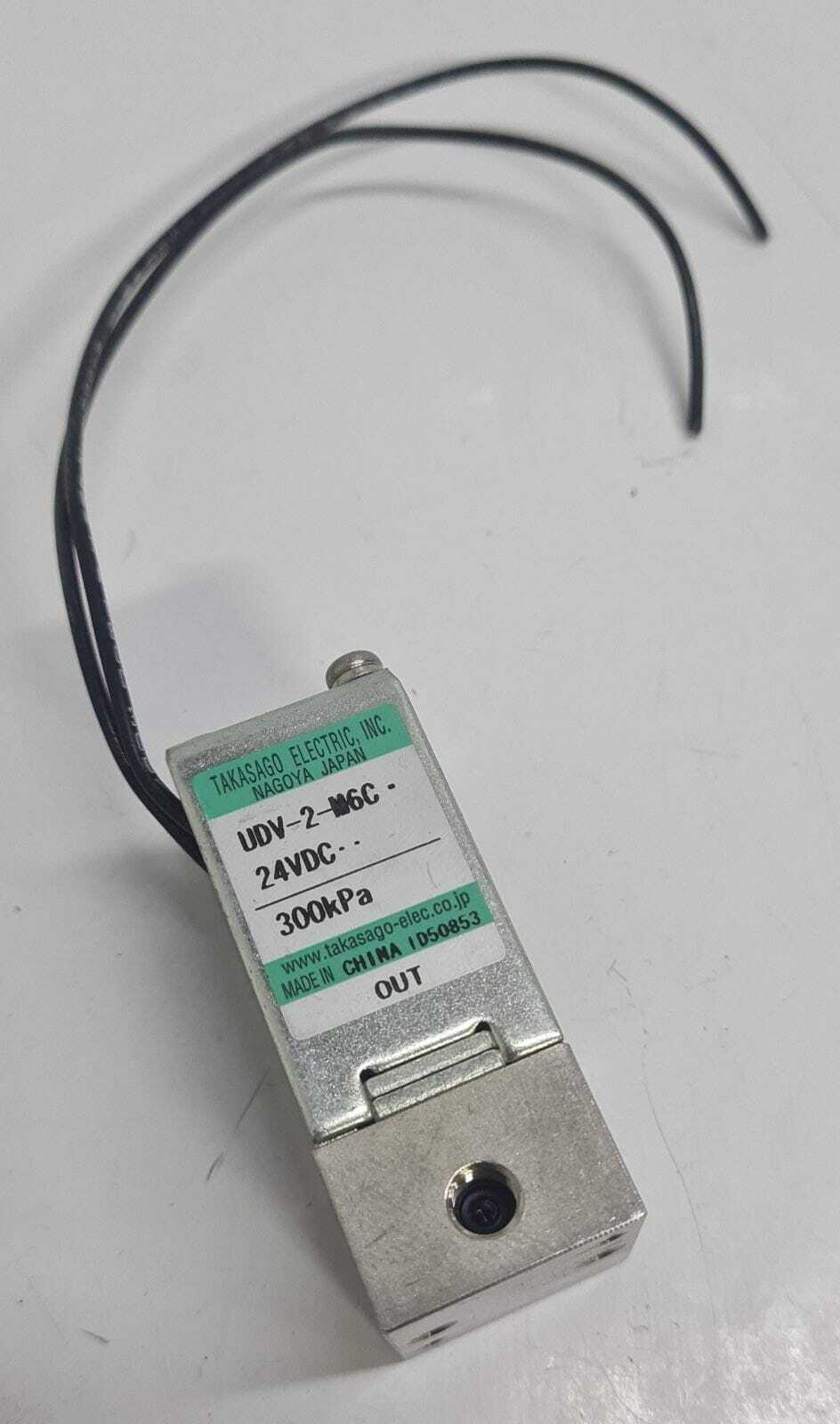 [LOT OF 7] Takasago Electric UDV-2-M6C 24VDC 300kPa Liquid Solenoid Valve