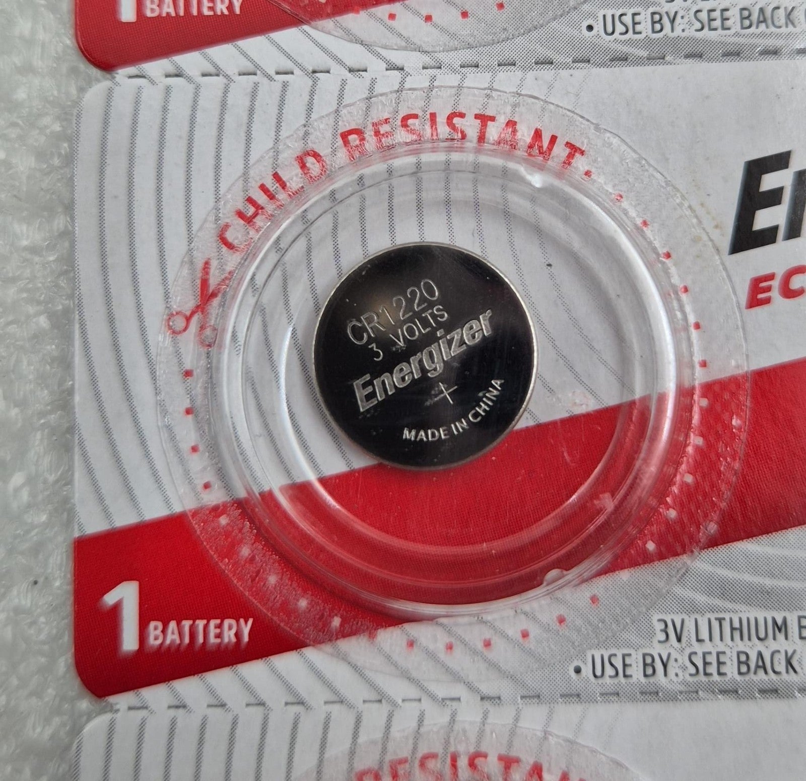 [LOT 59] PACK 5 UNITS - Energizer ECR 1220 CR1220 Lithium 3V Battery Cell *NEW*