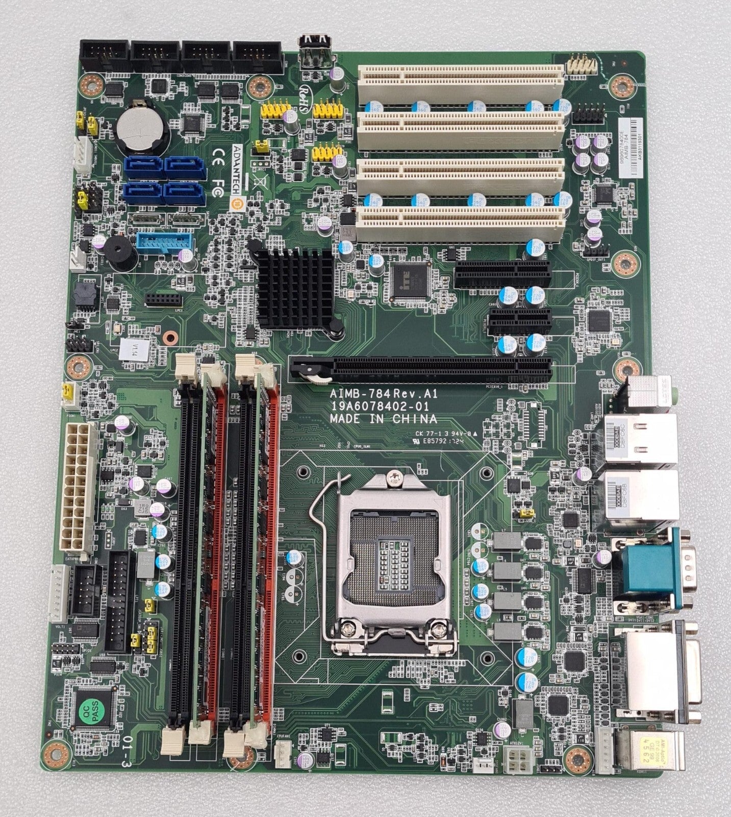 ADVANTECH AIMB-784 Rev. A1 19A6078402-01 sbc Mainboard W/ 2* 4G DDR3L Memory