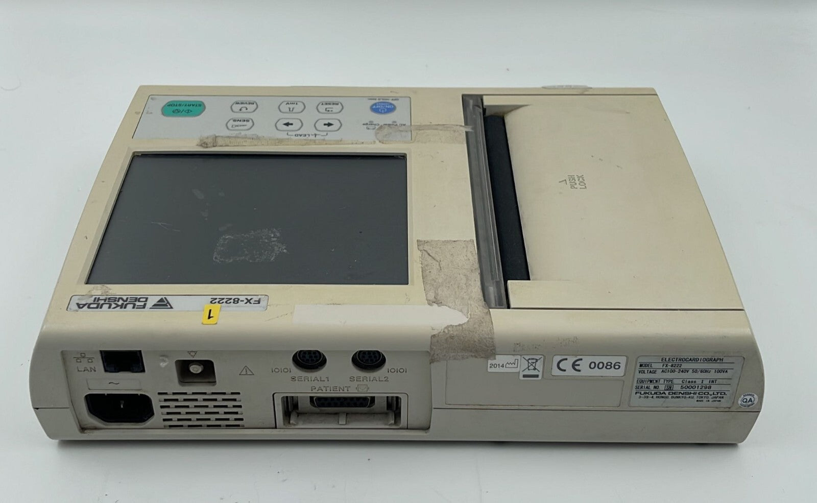 Fukuda Denshi FX-8222 CardiMax ELECTROCARDIOGRAPH **AS IS