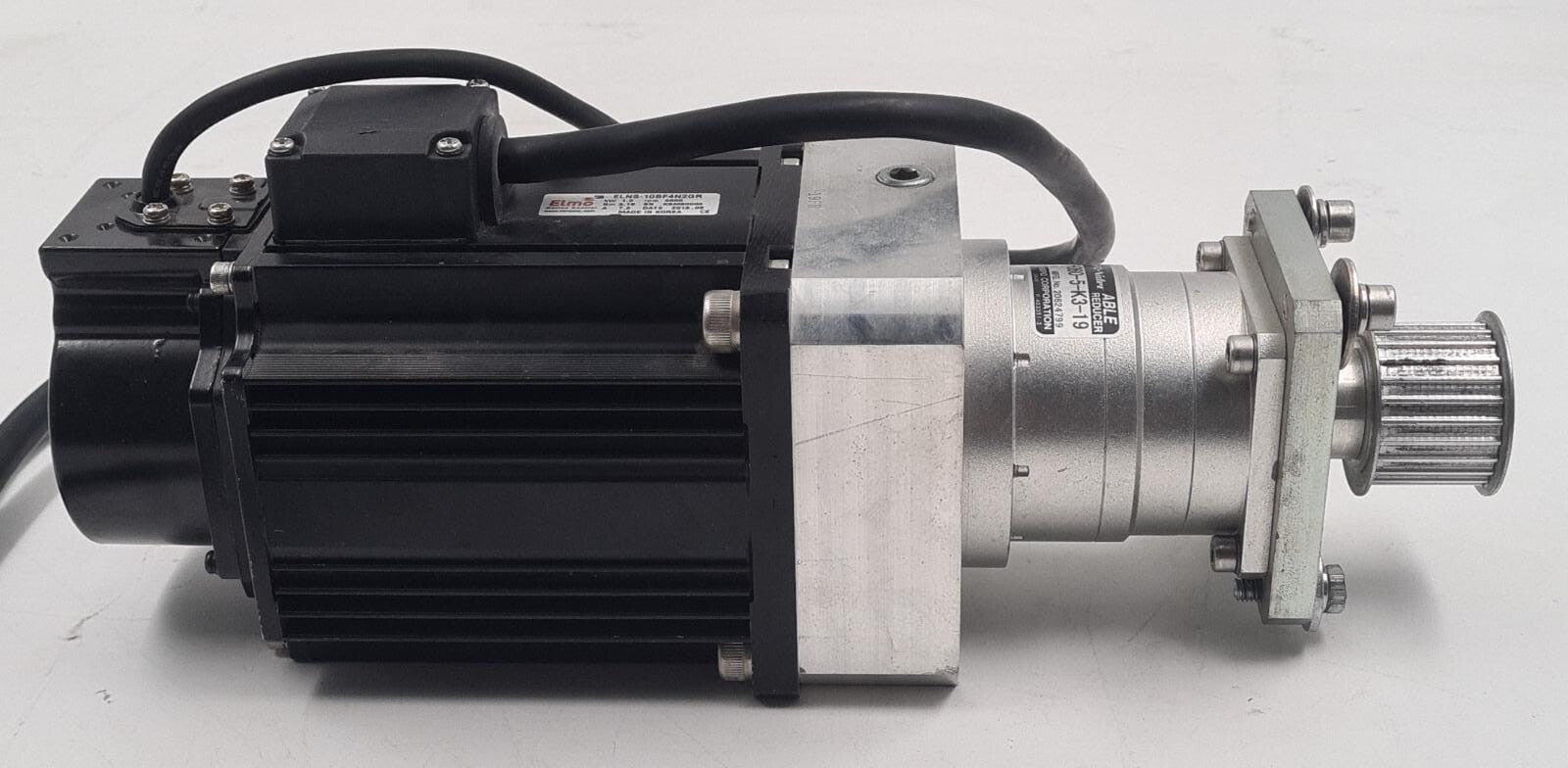 ELMO SERVO MOTOR ELNS-10BF4N2GR & NIDEC SHIMPO Reducer VRB-060-5-K3-19 20624799