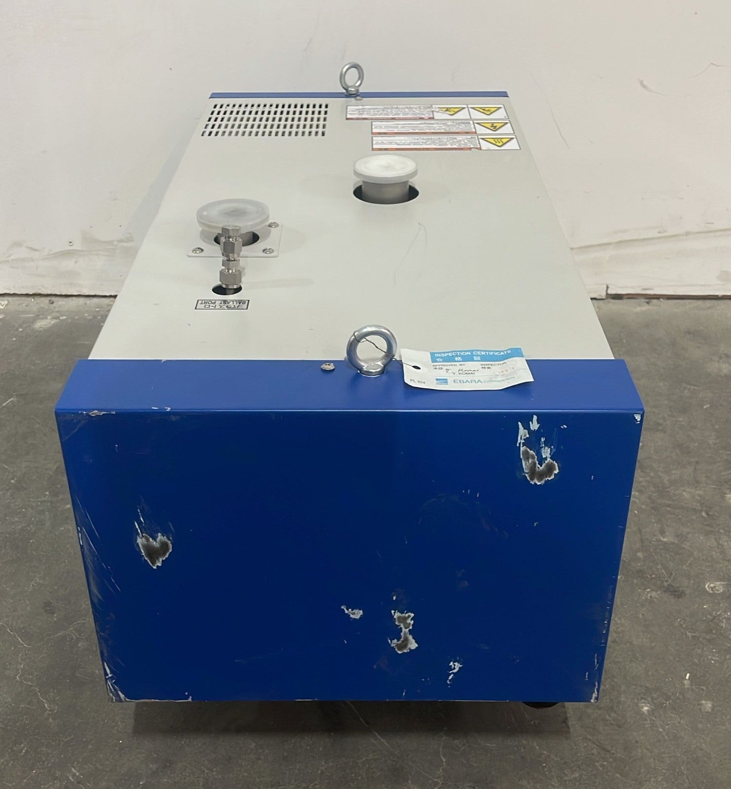 EBARA EV-SA30-2 rear ventilation panel detail
