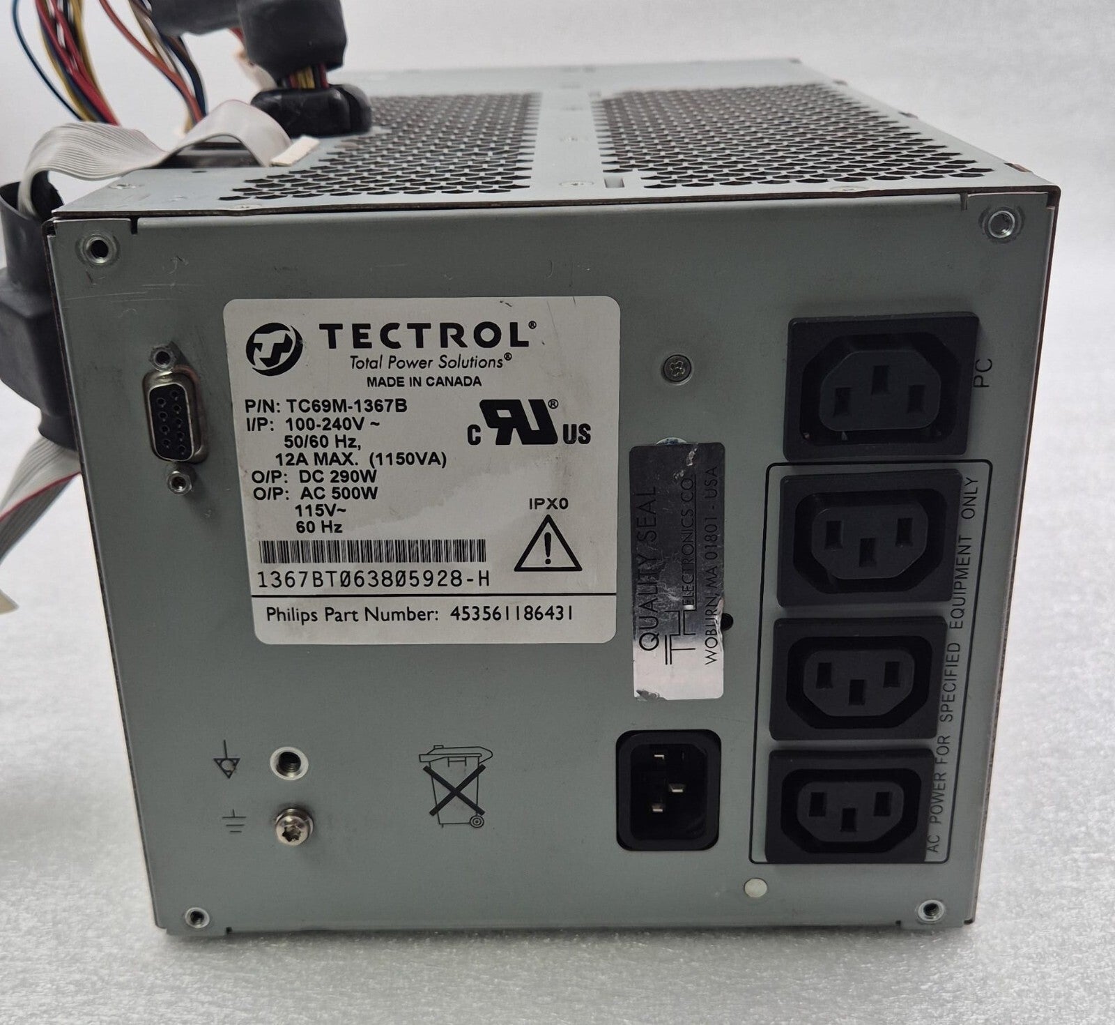 TECTROL TC69M-1367B POWER SUPPLY Module for Philips Ultrasound 453561186431