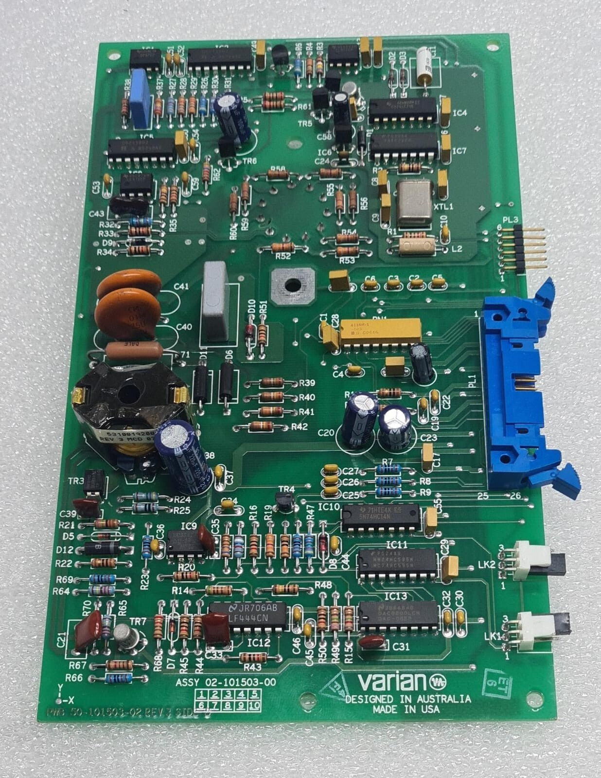 VARIAN 02-101503-00 Photomultiplier Control board for AA280Z Spectrometer