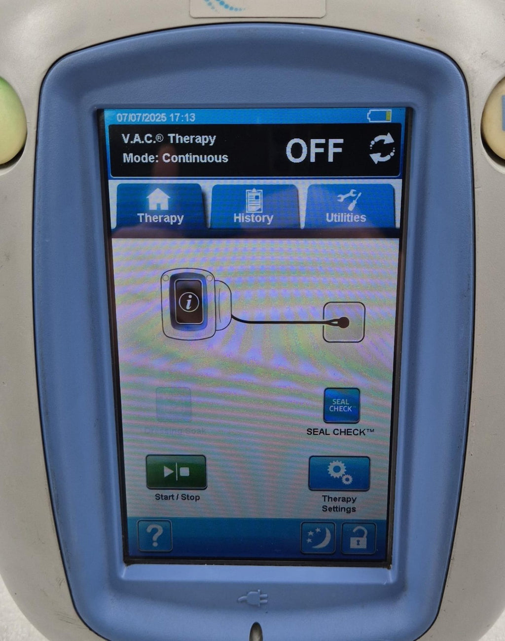 KCI VAC ULTA 60400 Negative Pressure Wound Therapy Unit Vacuum Healing System