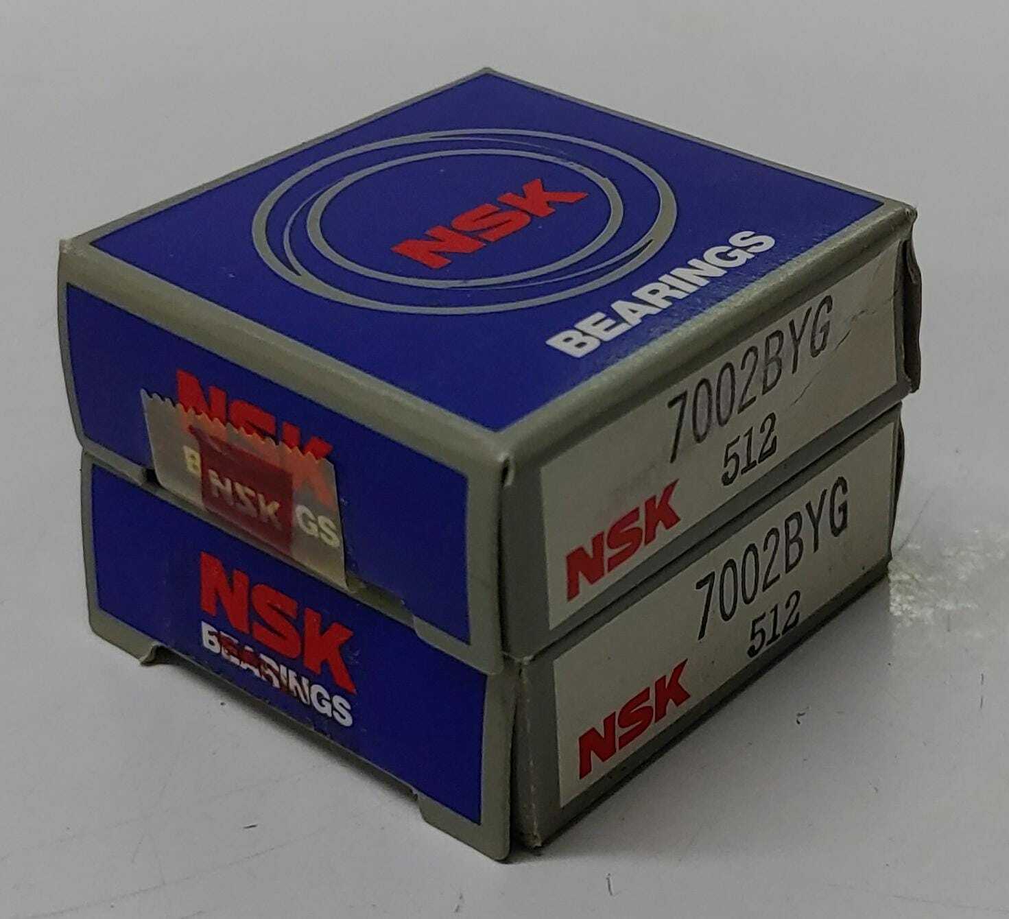 NSK 7002BYG ANGULAR CONTACT BEARING NIB [LOT OF 2]