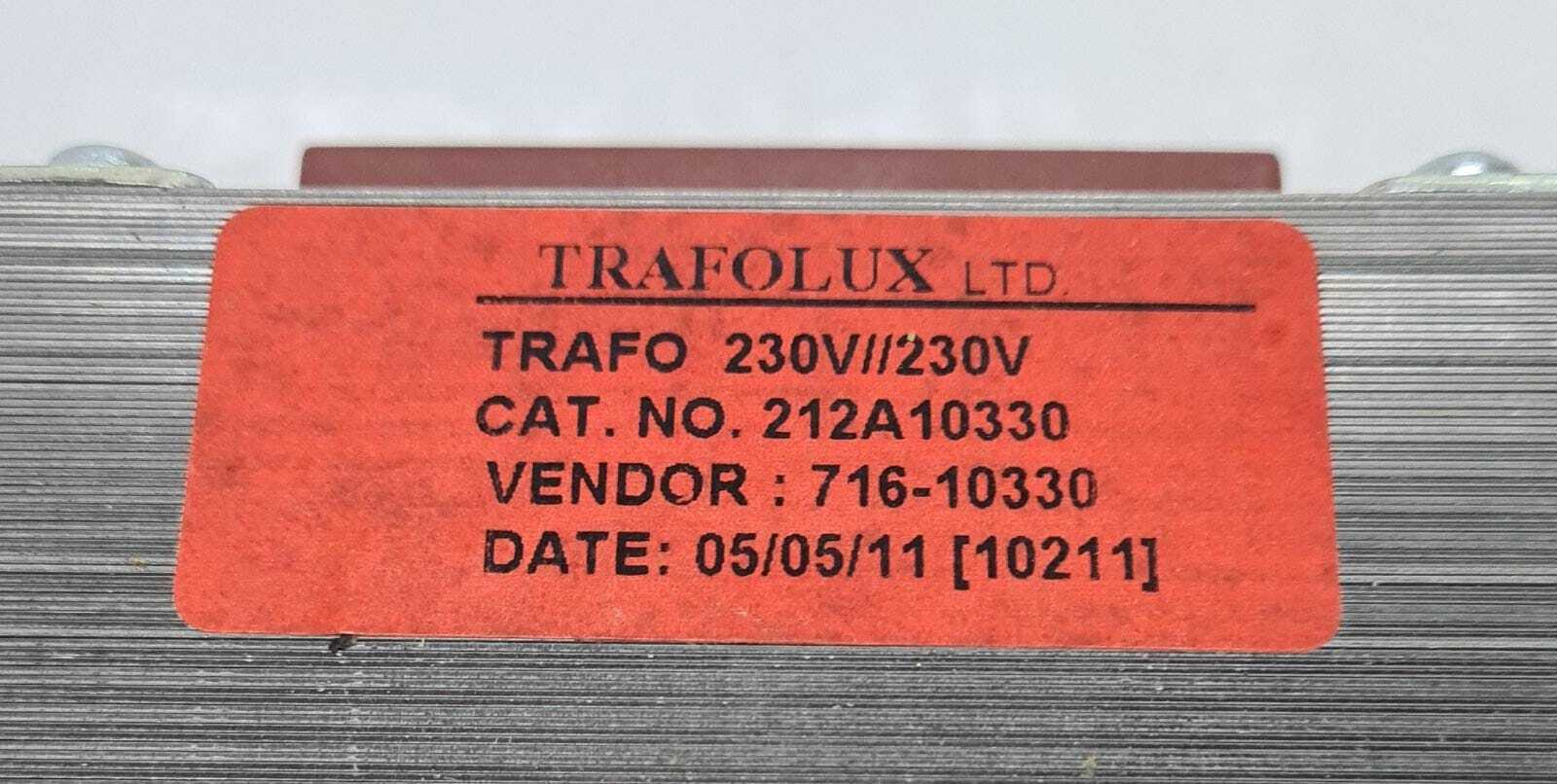 TRAFOLUX TANSFORMER 212A10330 for Kodak Creo Magnus Lotem Isolation Trafo 230V
