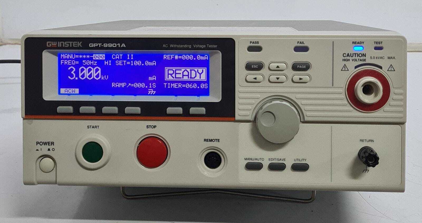 GW INSTEK GPT-9901A AC Withstanding Voltage Tester Safety Hi-Pot