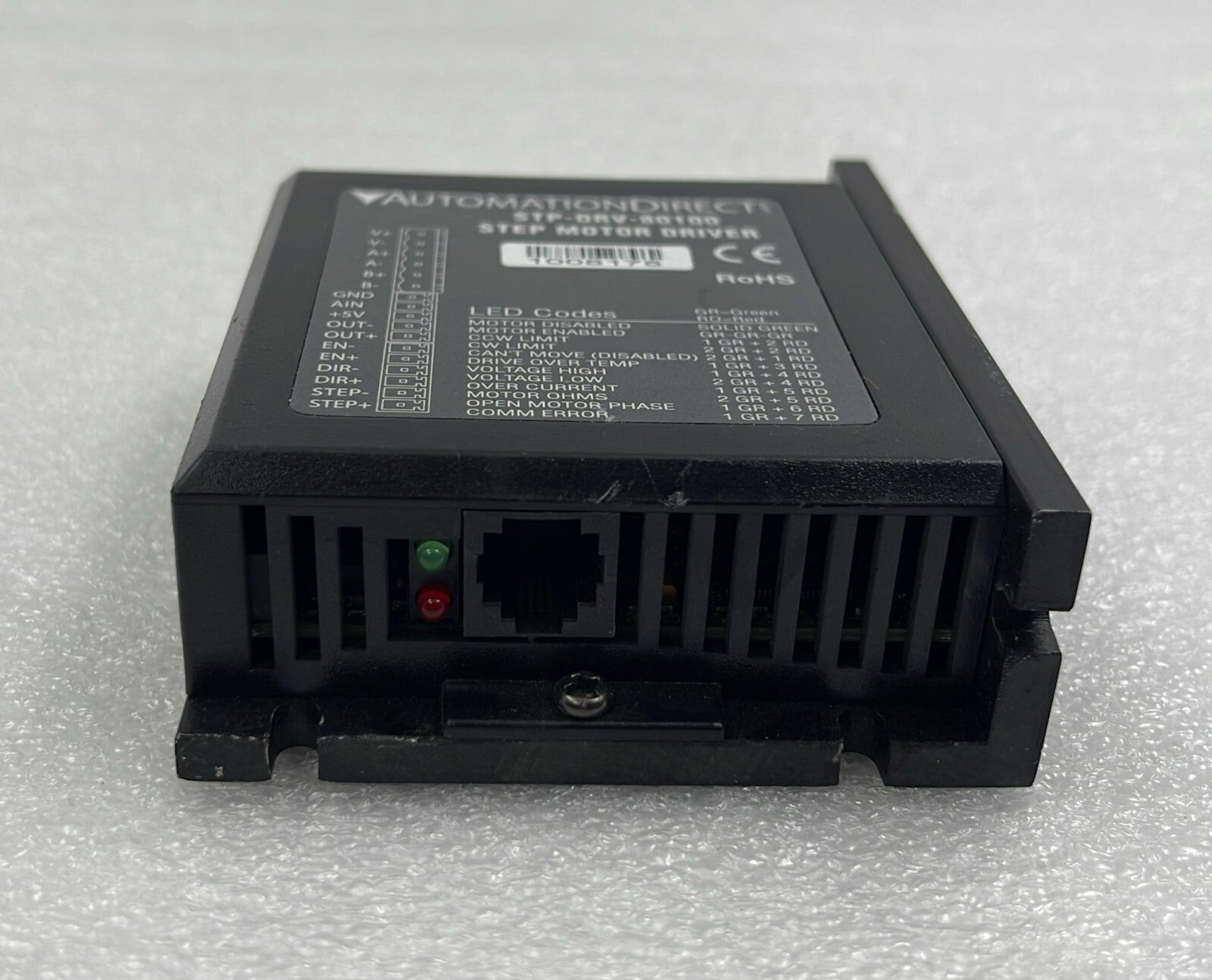 Automation Direct STP-DRV-80100 stepper motor driver with step and direction control and diagnostic LEDs
