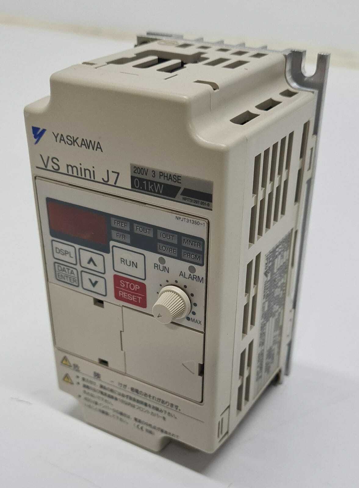 NEW - YASKAWA VS mini J7 CIMR-J7AA20P1 Inverter Drive 200V 3 Phase 0.1kW