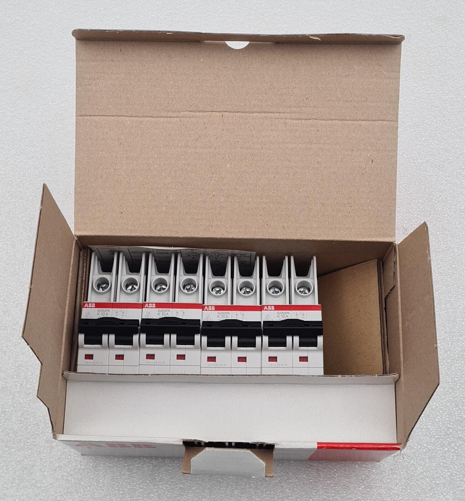 [LOT OF 4] NEW - ABB SU202PR-K10A Circuit Breaker 2CDS 272 327 R0427 2X10A