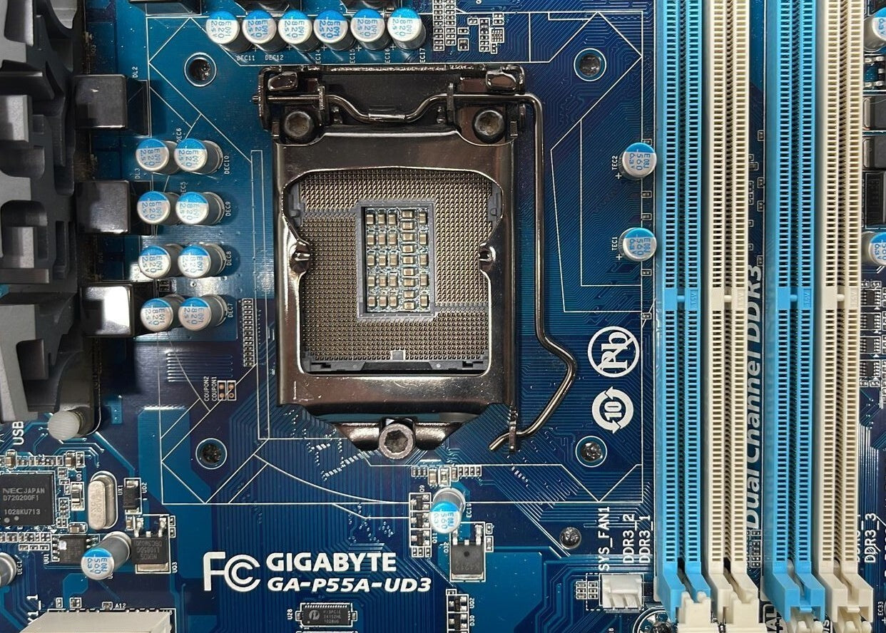 Gigabyte GA-P55A-UD3 Motherboard W/ I/O Shield