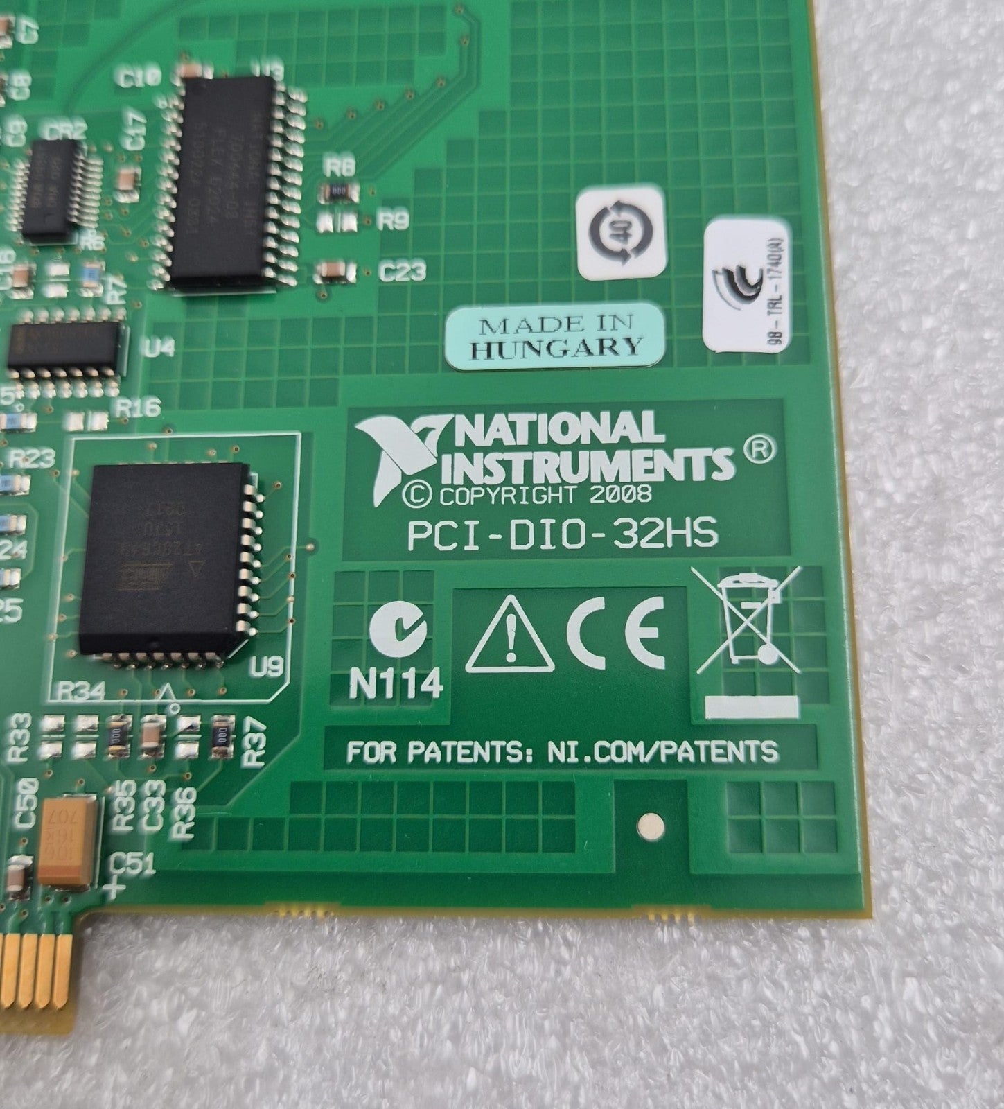 National Instruments NI PCI-DIO-32HS 183480H-01L PCI DAQ Data Aquisition Card