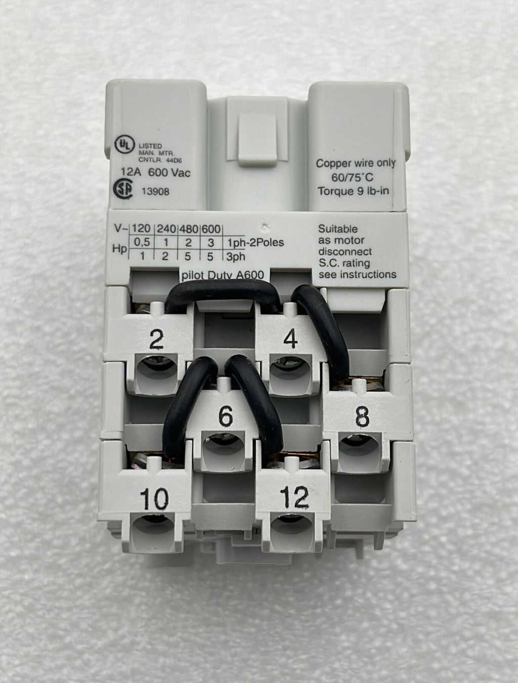 Allen-Bradley 194L-E12-5262 Step switch 12A 2 Poles