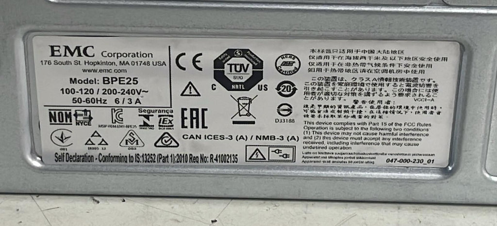 EMC BPE25 Storage Expansion Enclosure 25 x 2.5
