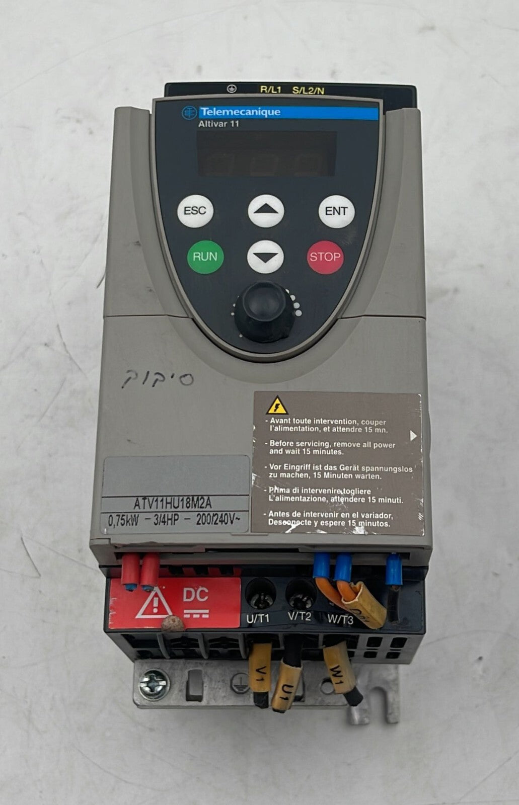 Telemecanique ATV11HU18M2A Inverter Drive 0.75kW 3/4HP