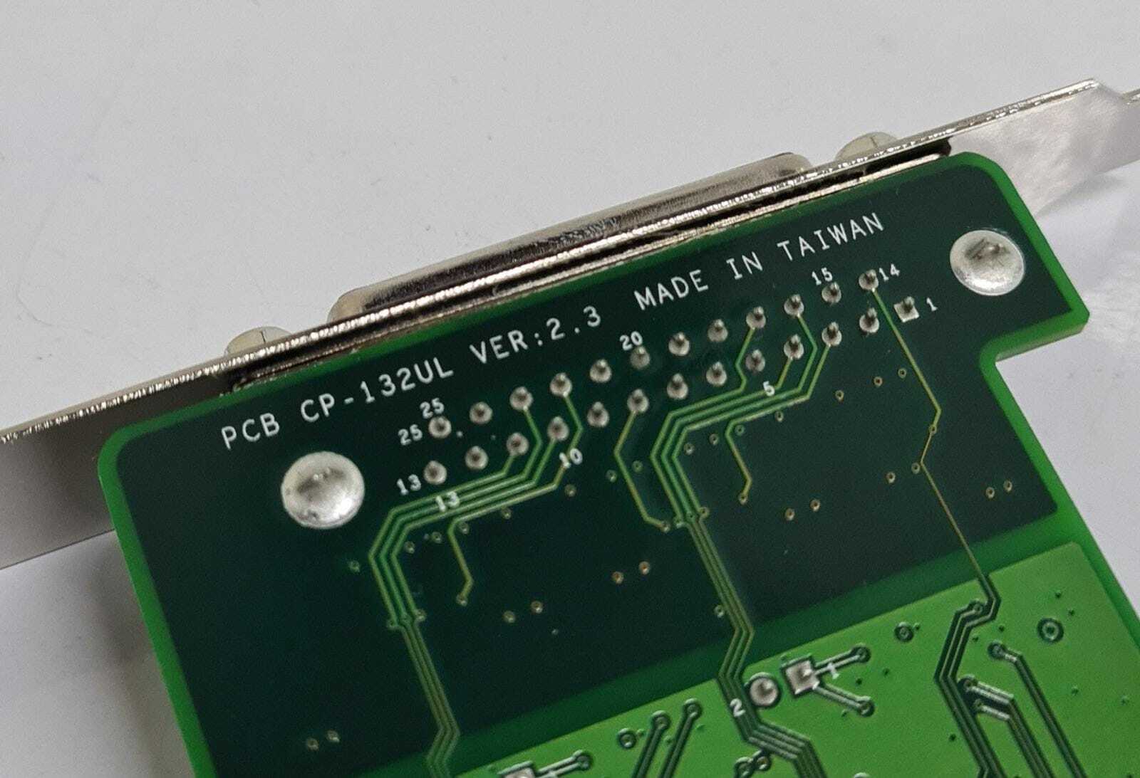 NEW - MOXA CP-132UL / DB9M2 Port Universal Low Profile PCI Board