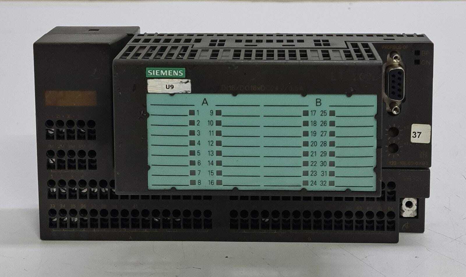 Siemens ET 200L Digital Input 133-1BL01-0XB0 DI16/DO16xDC24V W/ 193-1CL00-0XA0