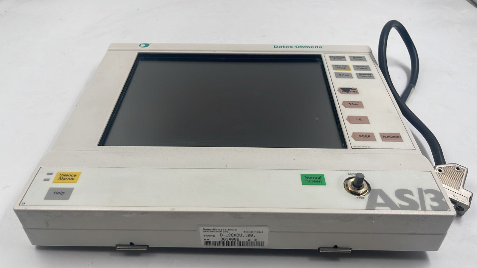 Datex-ohmeda AS/3 Monitor D-LCCADU..00.