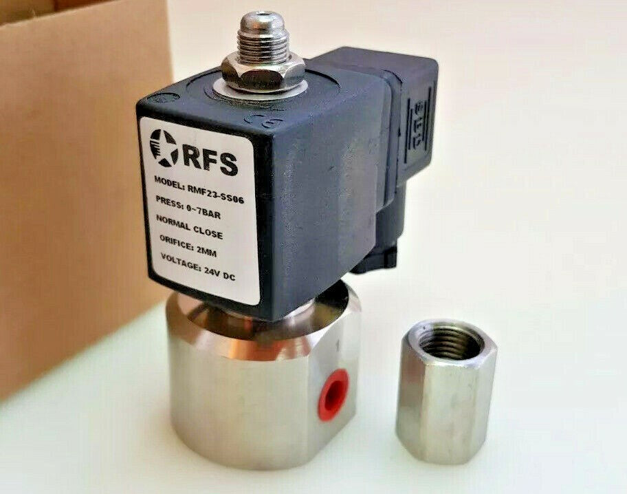 [LOT 3] Rfs Direct Operated Solenoid Valve Thread Rmf23 Ss06 3 2 Way Nc No 24vdc
