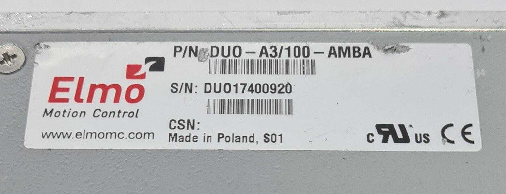 Elmo Motion Control DUO-A3/100-AMBA Servo Drive