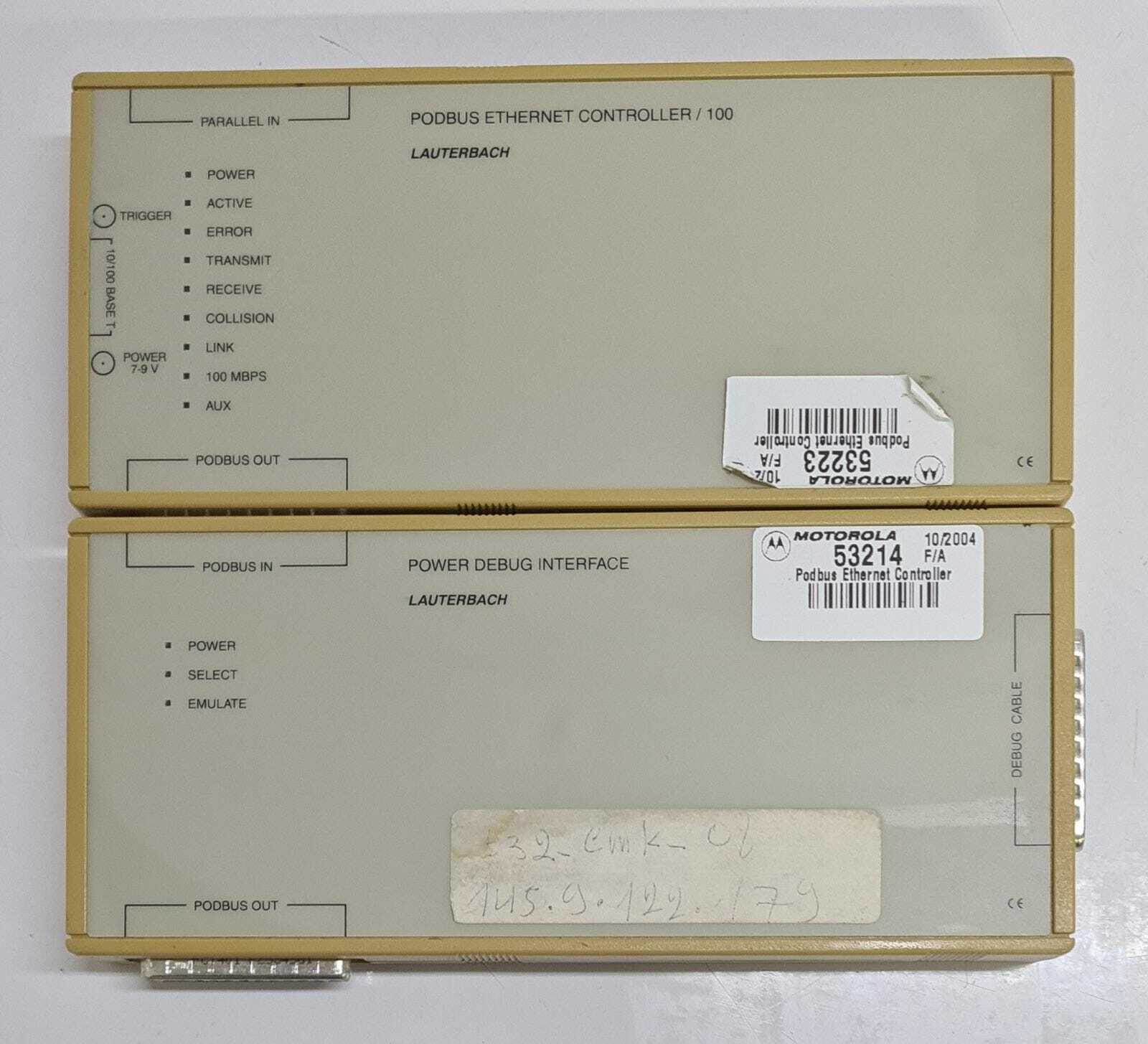 LAUTERBACH LA-7702 DEBUG-POWER Interface & LA-7821 PODBUS-ETH-128M-100 Ethernet
