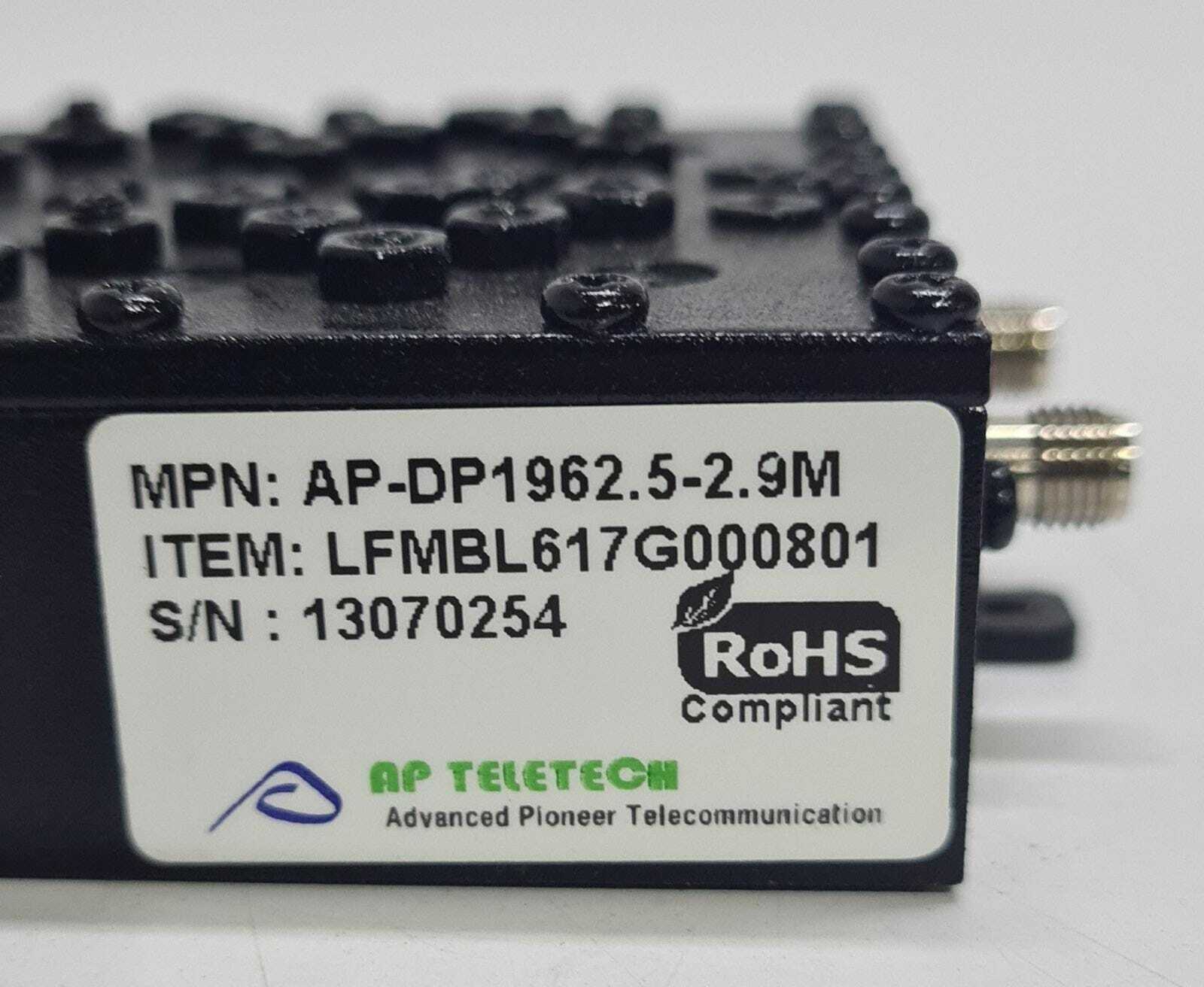AP TELETECH AP-DP1962.5-2.9M LFMBL617G000801 Bandpass Filter