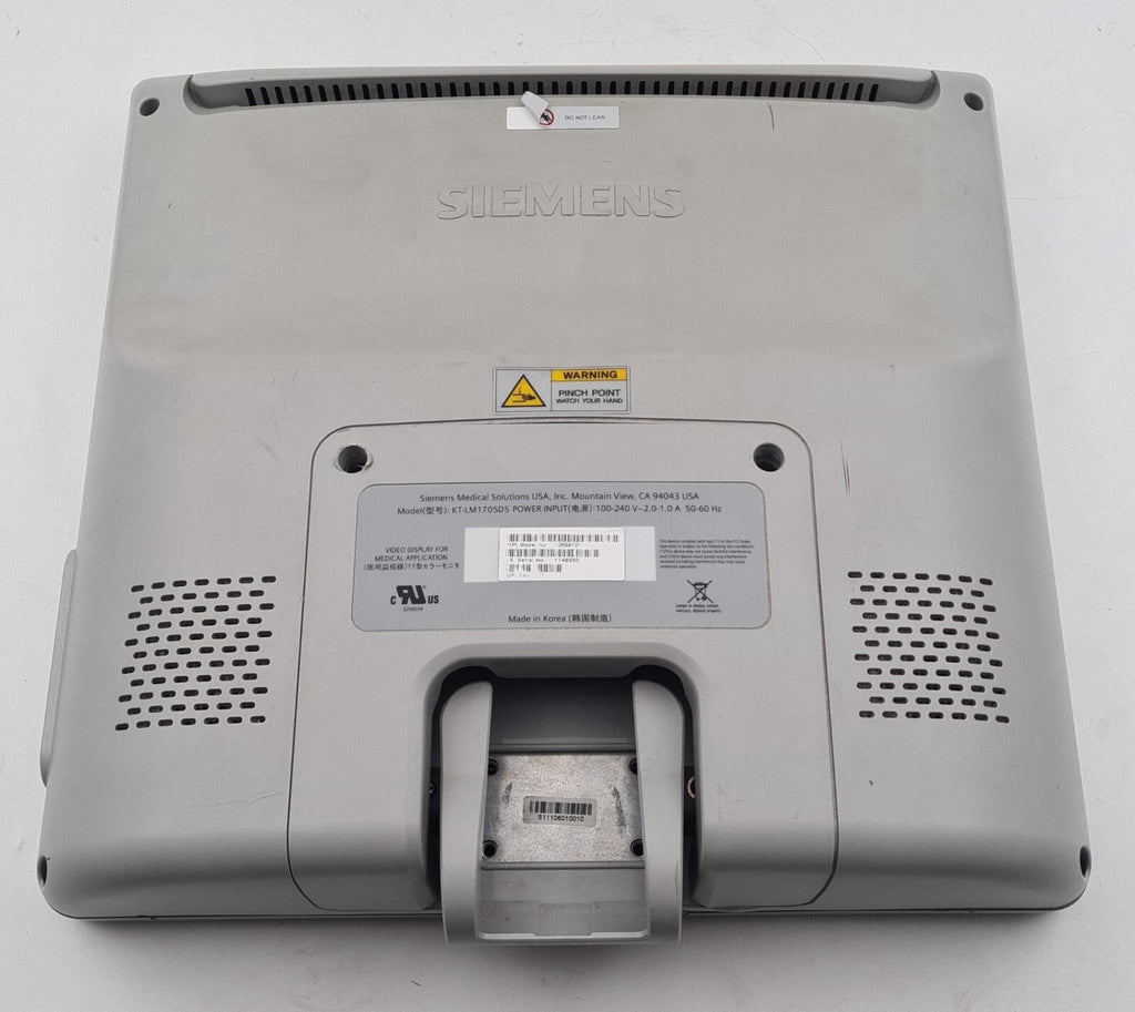 Siemens ACUSON X300 KT-LM170SDS 10566101 Medical Video Monitor Screen 17