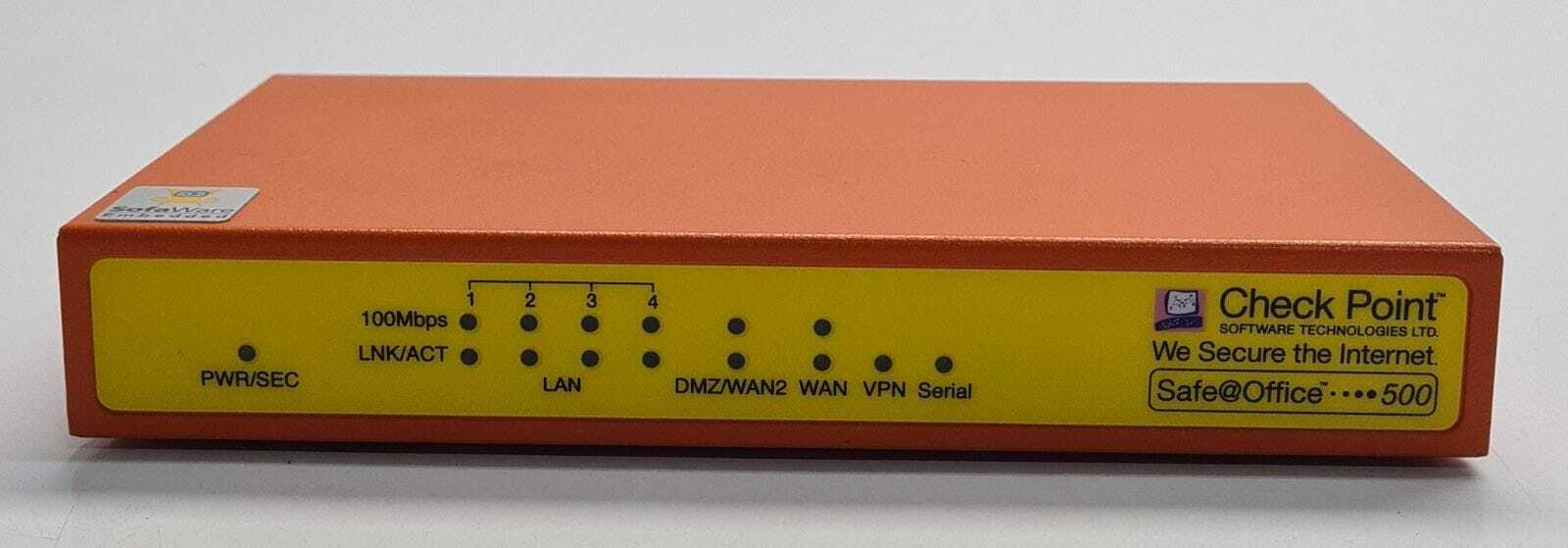 Check Point Safe@Office 500 Series Firewall Router Security SBX-166LHGE VPN