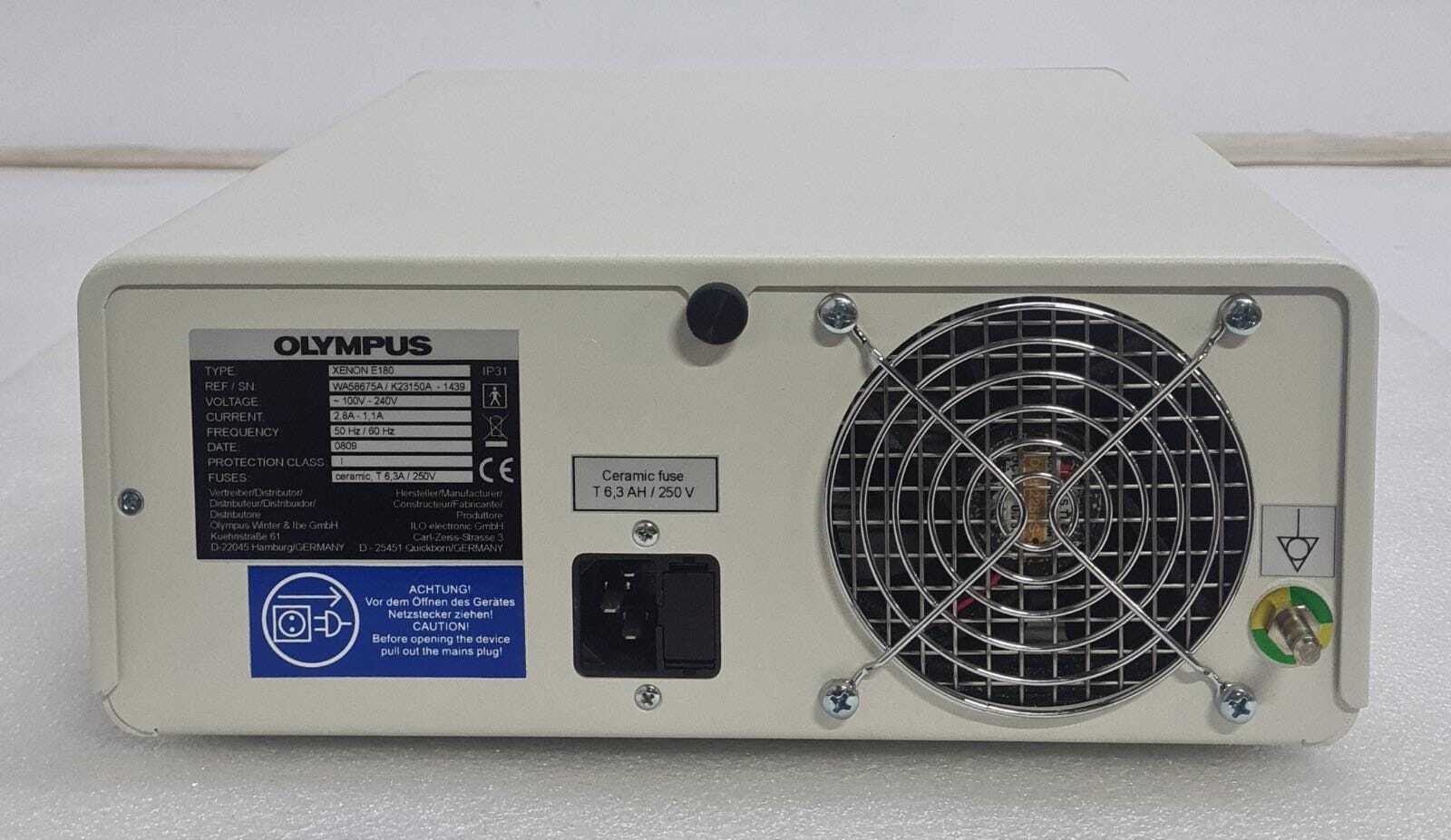 OLYMPUS XENON E180 Endoscope Light Source WA58675A +500 Hours Lamp!
