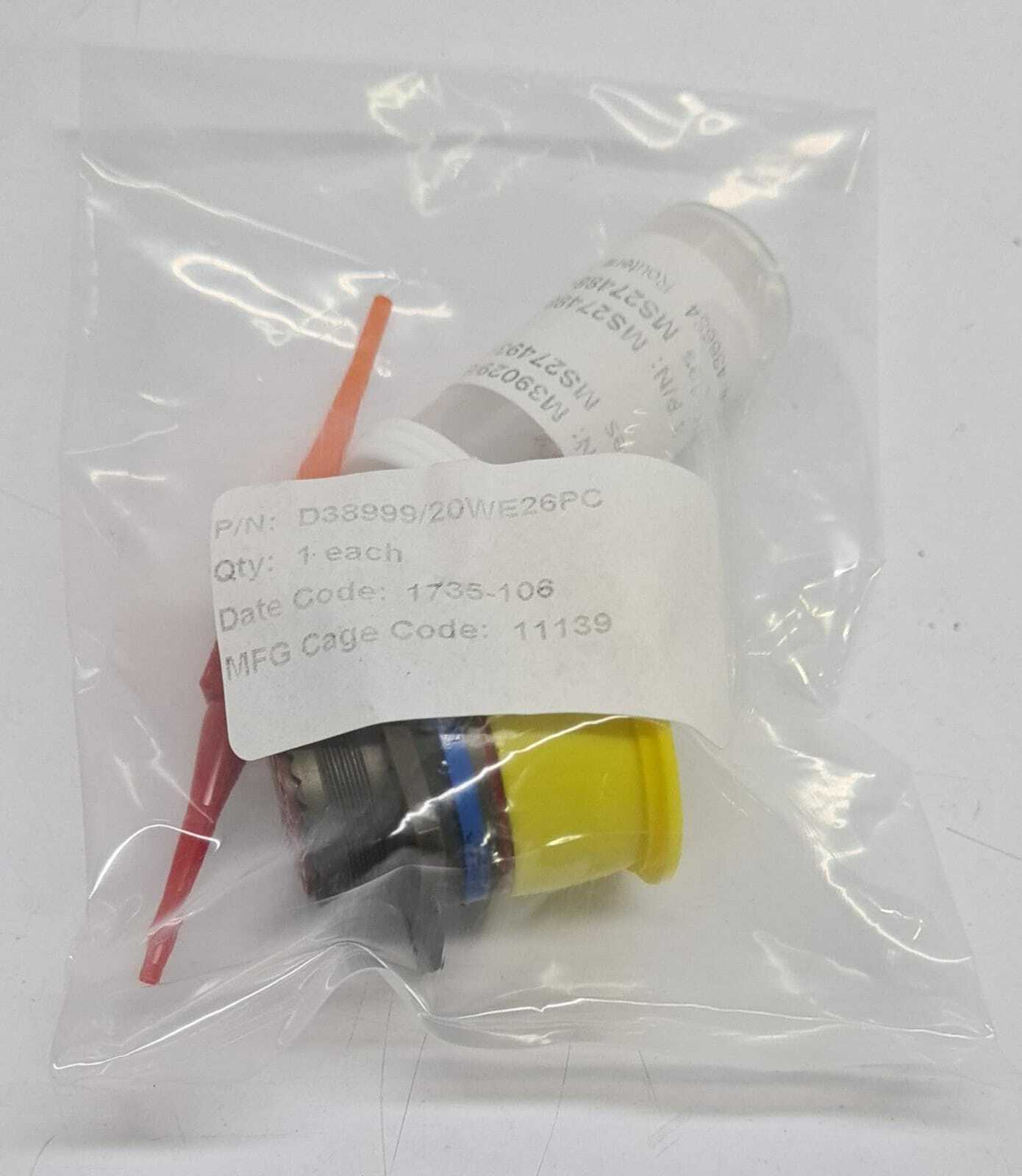 Amphenol Electronic Connector D38999/20WE26PC Circular Mil Spec DTS