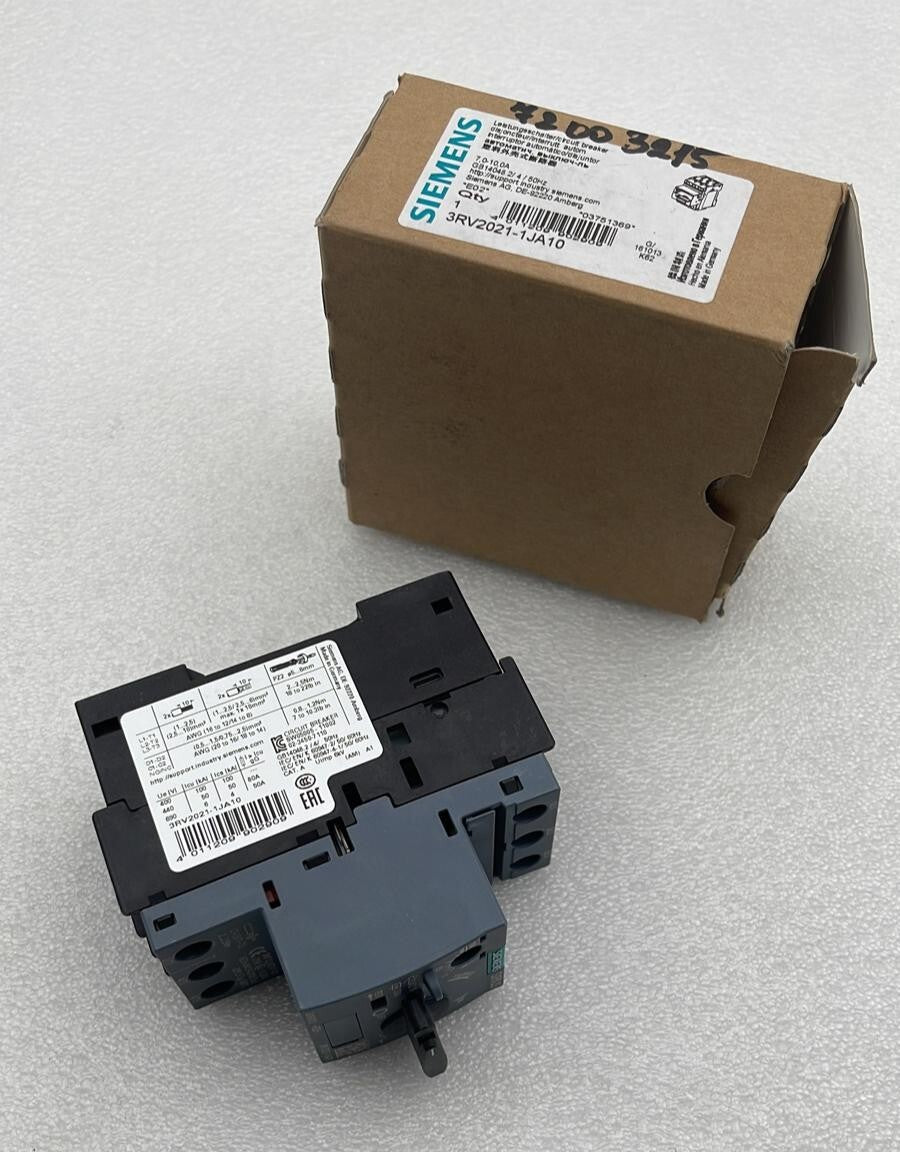 [LOT OF 3] NEW**  Siemens 3RV2021-1JA10 Circuit breaker 7-10A