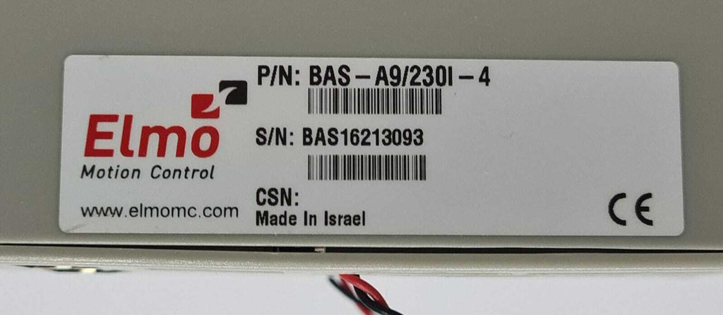 Elmo Motion Control BAS-A9/230I-4 Servo Drive W/ Fan cooling unit