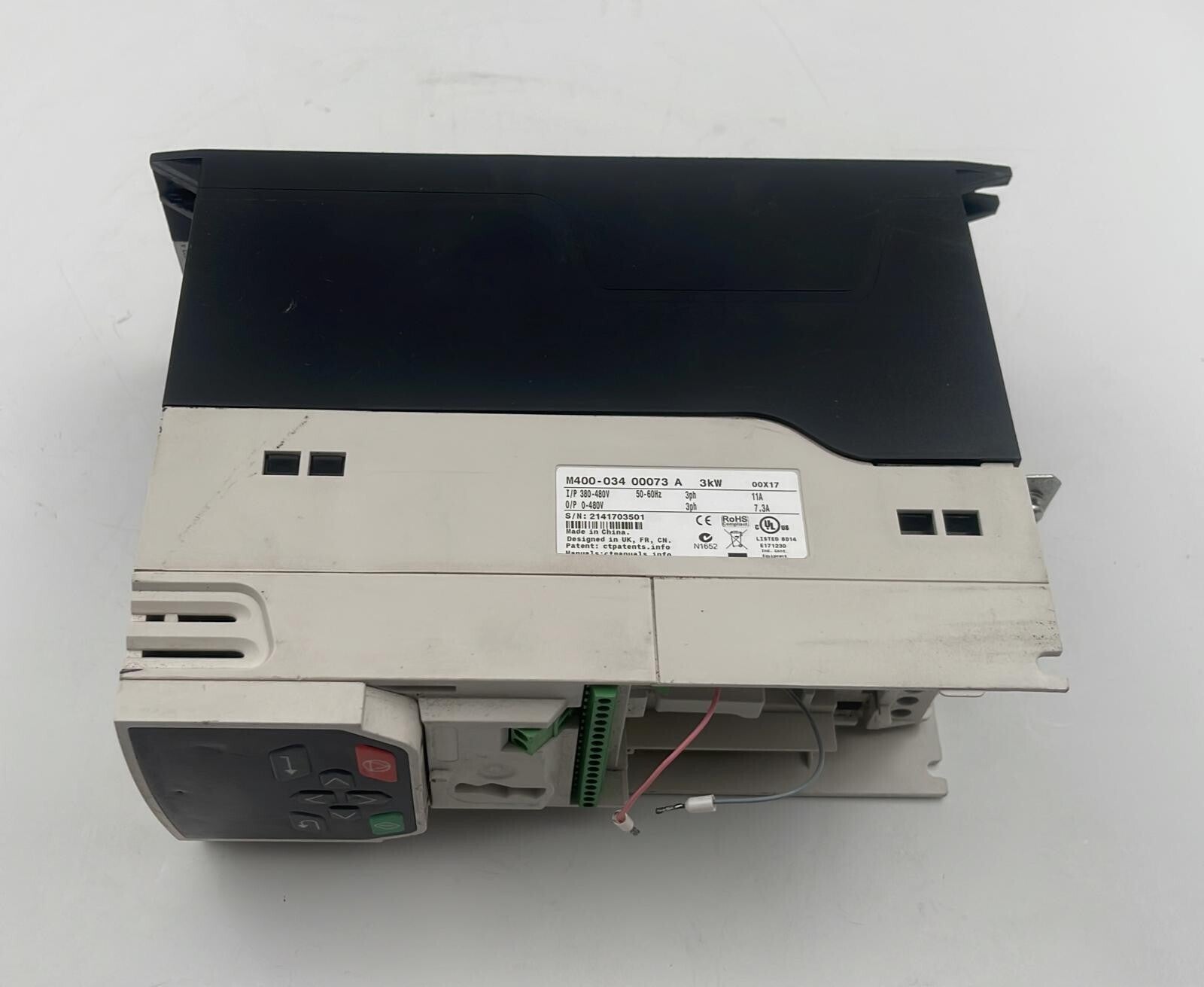 Emerson M400 Control Techniques Undrive M400-034-00073 A 3kw 480V **AS IS