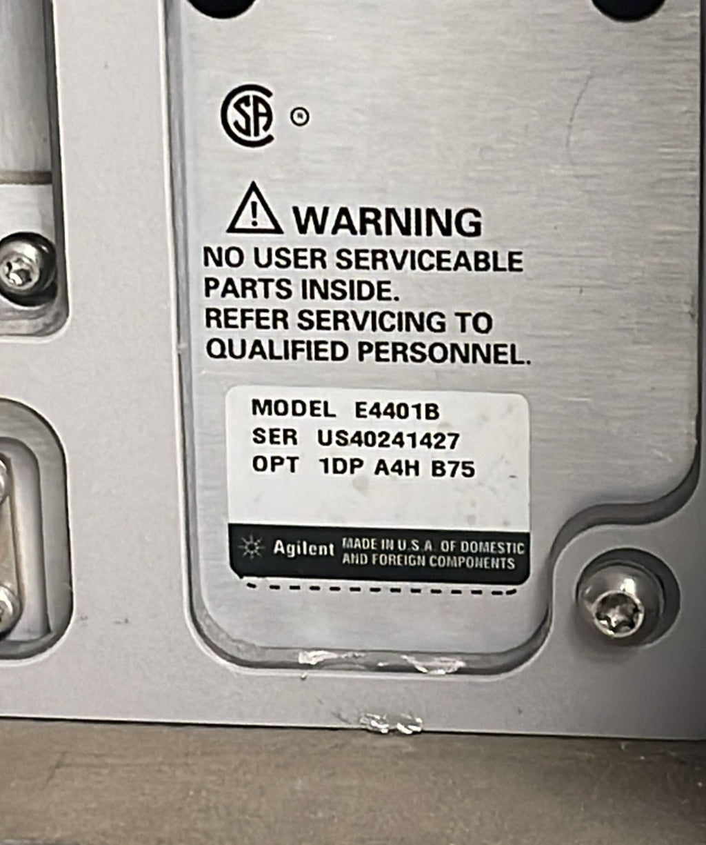 Agilent E4401B ESA-E Series Spectrum Analyzer 1MHz-1.5GHz