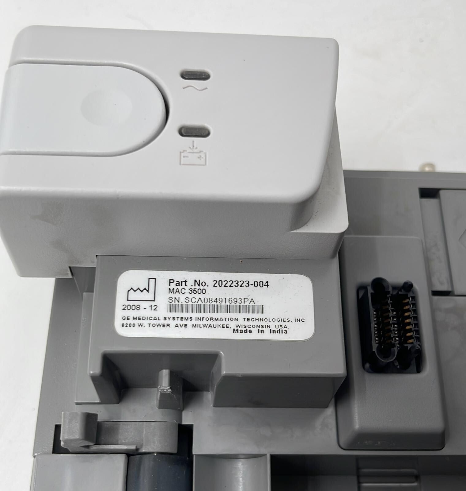 GE MAC 3500 12SL MARQUETTE resting ECG EKG Machine analysis system - FOR PARTS