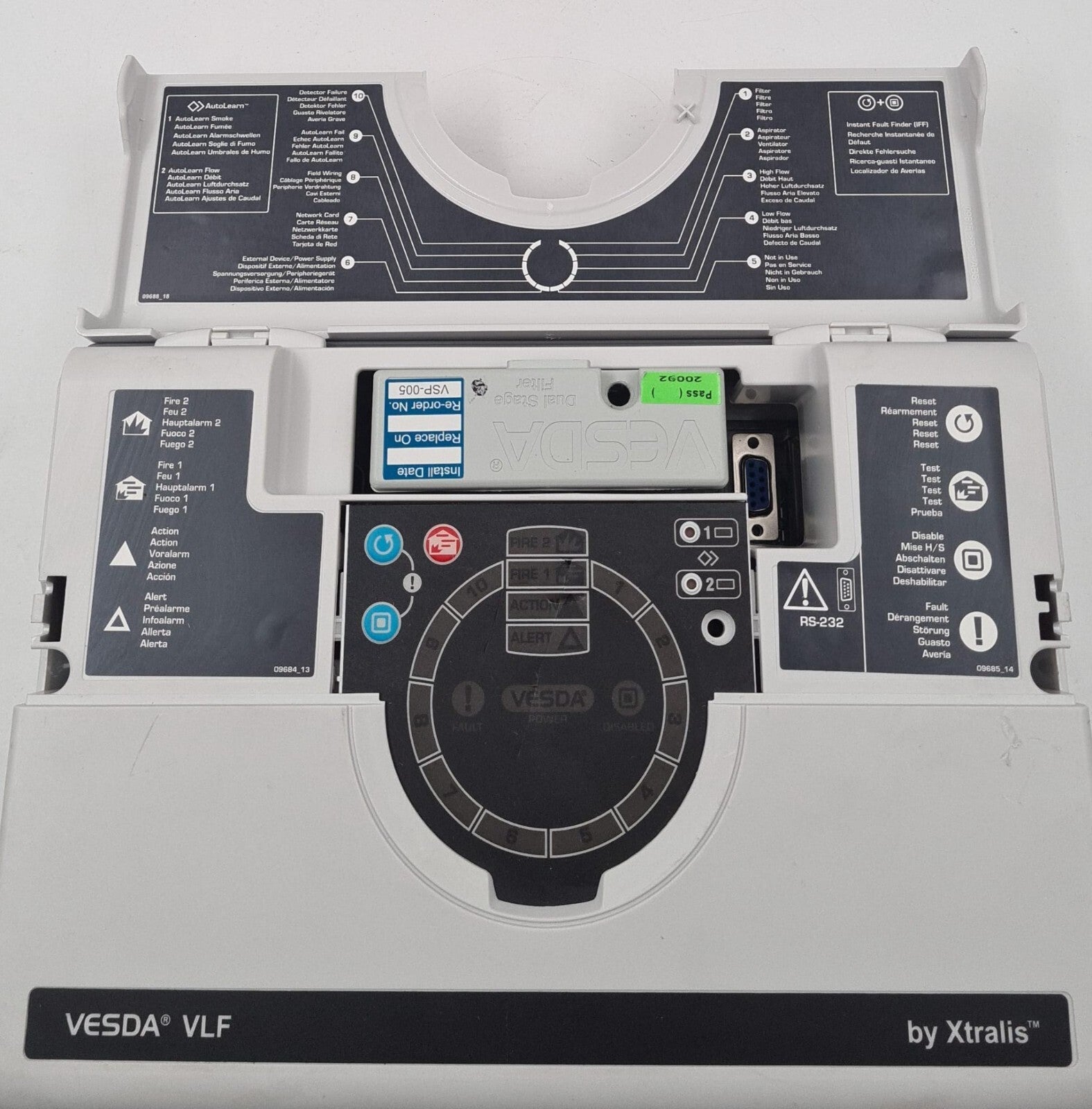 Xtralis VESDA VLF VLF-250-00 Aspirating Smoke Detector Air Sampling **AS-IS**