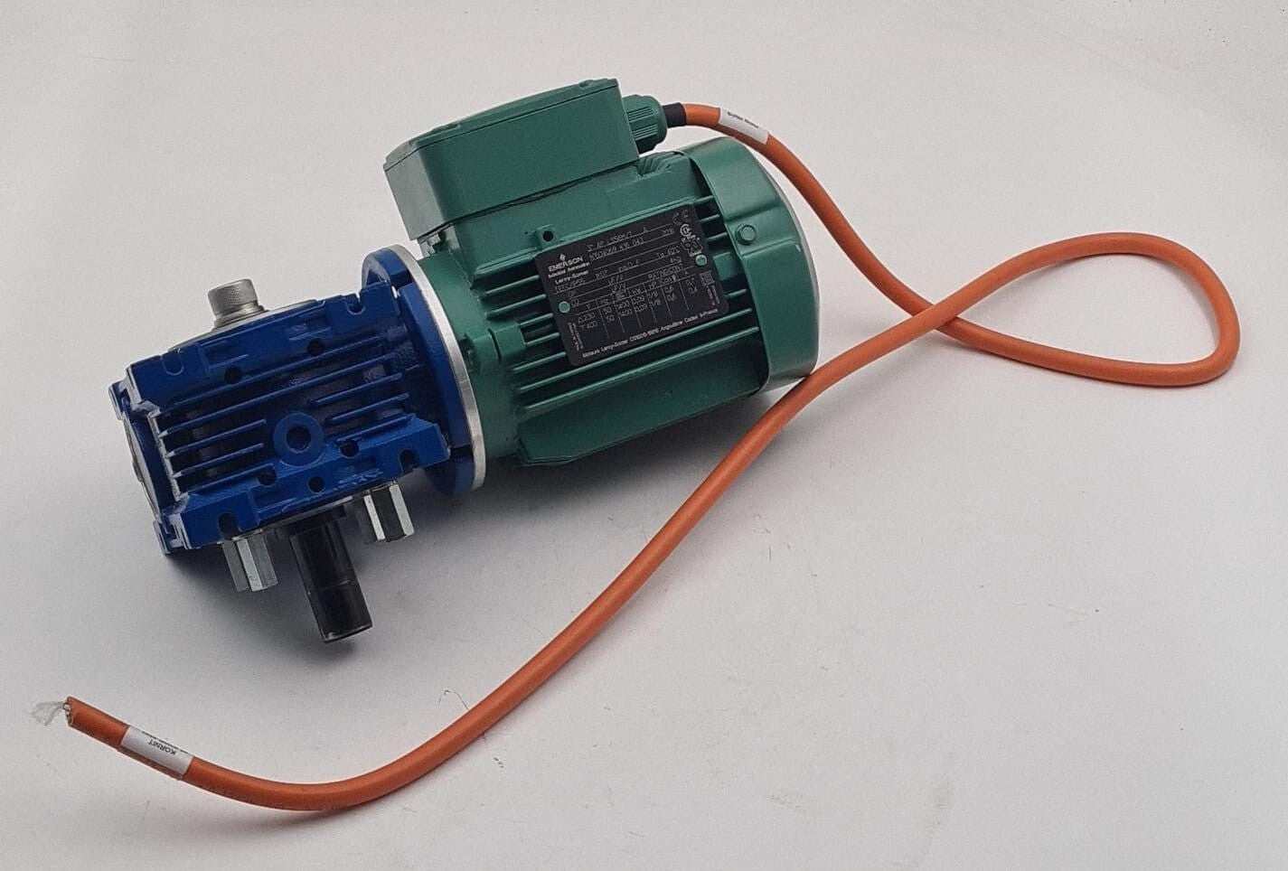 EMERSON Leroy-Somer LS56M/T 604069 & MOTOVARIO NMRV 040 6625159 GEARBOX REDUCER